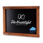 Preview: Kreidetafel-Wetterfest-Teak-130x55