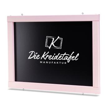 kreidetafel-holzrahmen-rosa-140x60