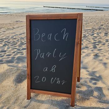 Kundenstopper Werbetafel zur Beschriftung mit Kreide