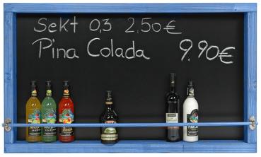 Tafel als Wandbar zur Beschriftung mit Kreide
