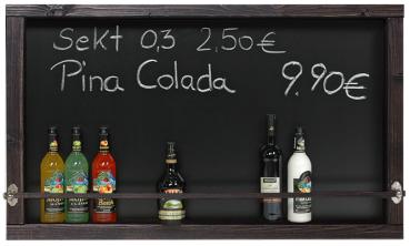 Preview: Weinregal Wandbar als Kreidetafel