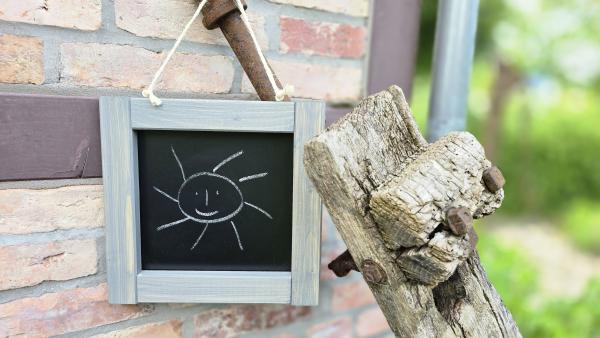 Kleine Kreidetafel in Grau Kleine Kreidetafel in Grau