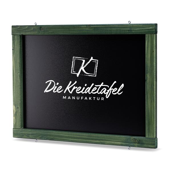kreidetafel-holzrahmen-tannengrün-140x60