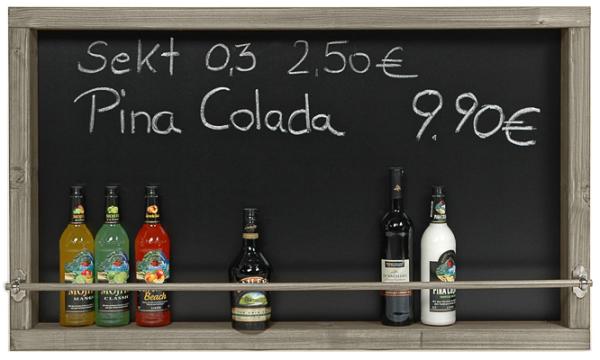 Große Kreidetafel als Wandbar für die Gastronomie oder zu Hause