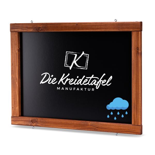 Kreidetafel-Wetterfest-Teak-130x55