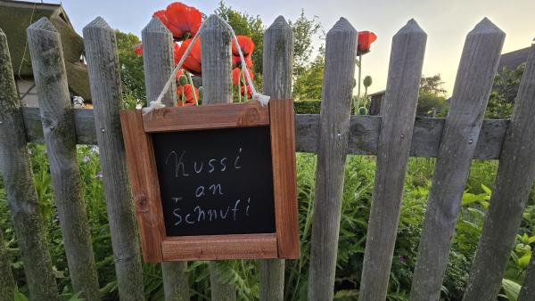 Kleine Kreidetafel zum Aufhängen in Mahagoni Kleine Kreidetafel zum Aufhängen in Mahagoni