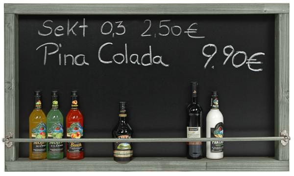 Wandbar als Weinregal für die Küche