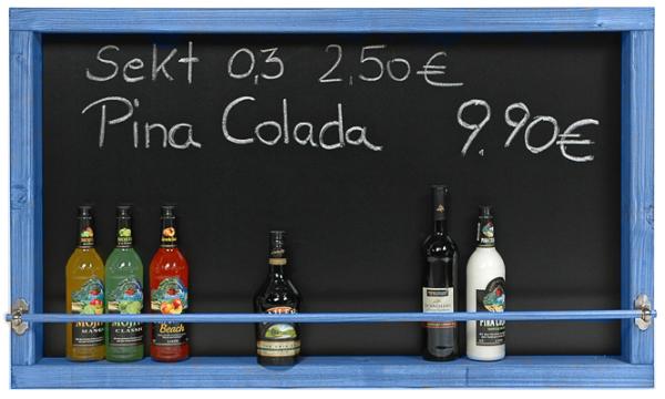 Tafel als Wandbar zur Beschriftung mit Kreide